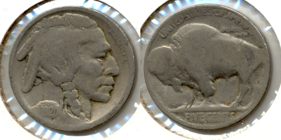 1920-S Buffalo Nickel AG-3 w