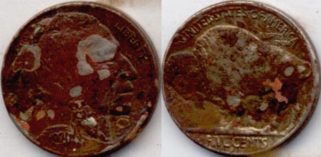 1920-S Buffalo Nickel Fine-12 a Dark
