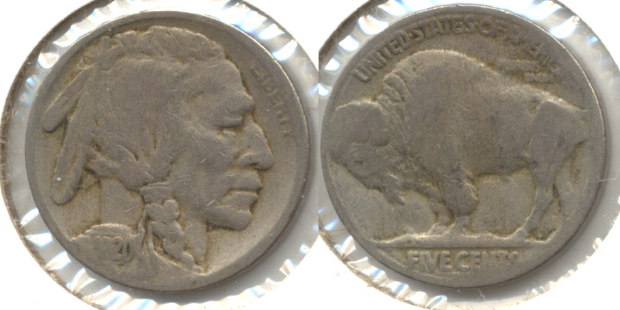 1920-S Buffalo Nickel Good-4 as
