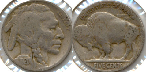 1920-S Buffalo Nickel Good-4 b
