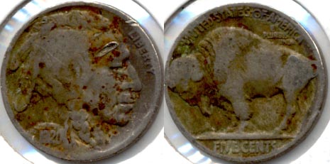 1920-S Buffalo Nickel Good-4 p Damage
