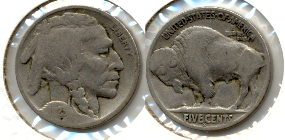 1923-S Buffalo Nickel Good G-4 br