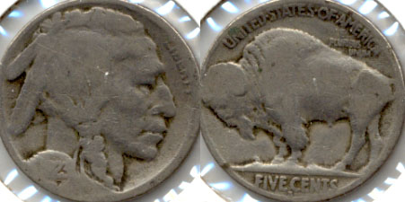 1923-S Buffalo Nickel Good G-4 h