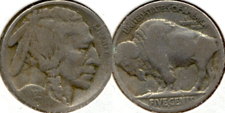 1923-S Buffalo Nickel Good G-4 j