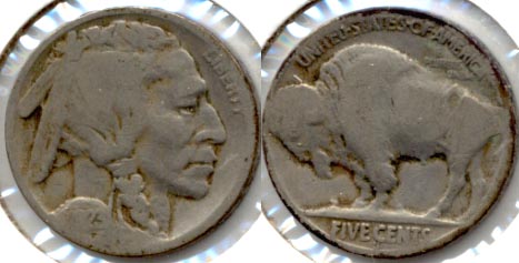 1923-S Buffalo Nickel Good G-4 q