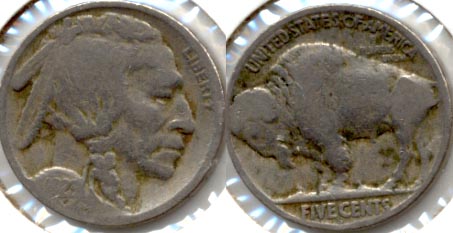 1923-S Buffalo Nickel Good G-4 v