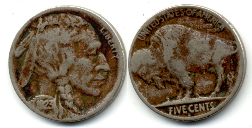 1923-S Buffalo Nickel Very Good VG-8 c