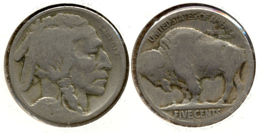 1924-S Buffalo Nickel About Good AG-3 b