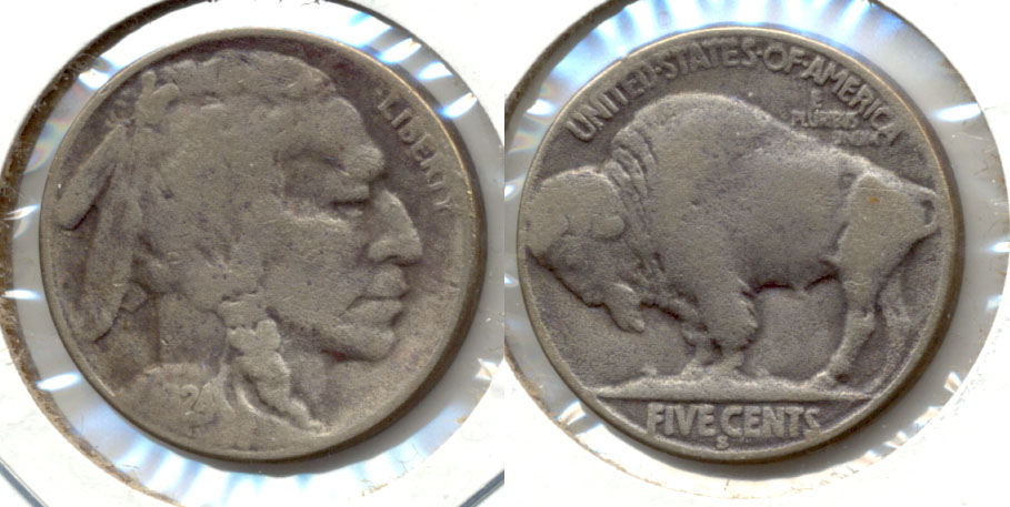 1924-S Buffalo Nickel Very Good VG-8 Porous