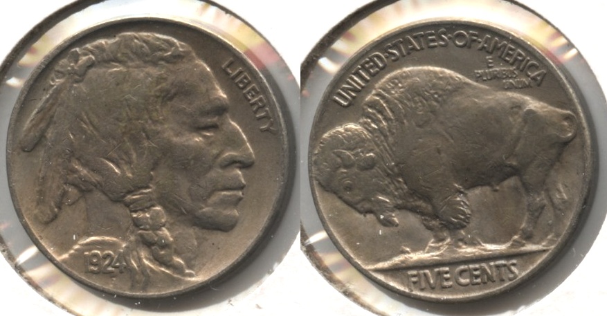 1924 Buffalo Nickel AU-50 #b