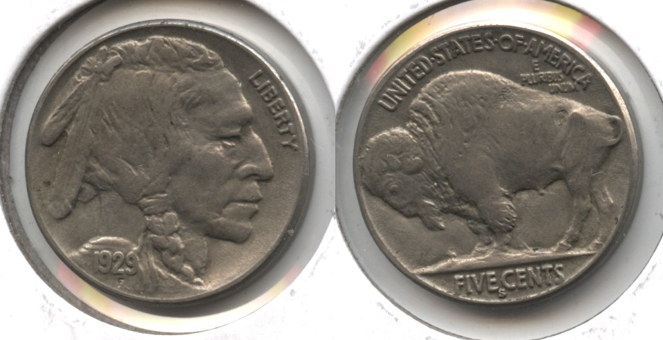 1929-S Buffalo Nickel EF-40