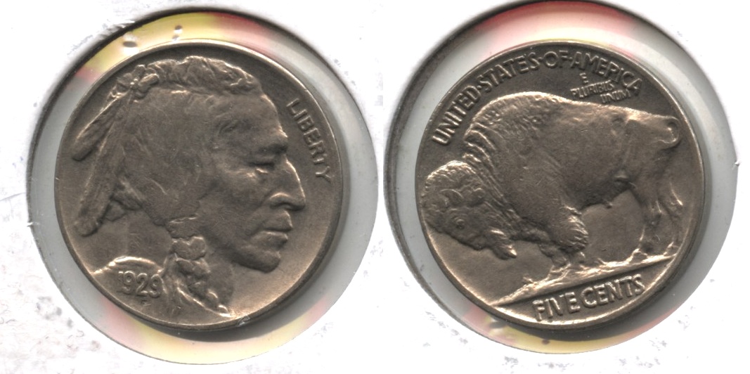 1929 Buffalo Nickel AU-50 #b
