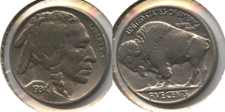 1934 Buffalo Nickel AU-50 #c