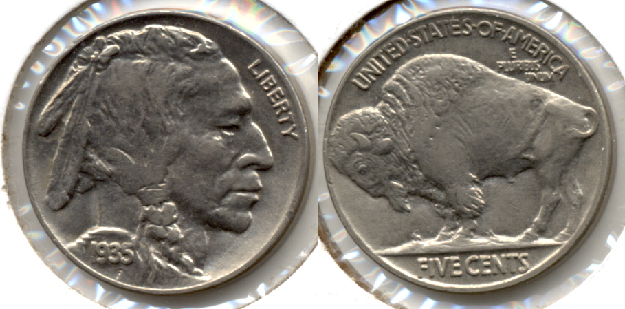 1935 Buffalo Nickel AU-58