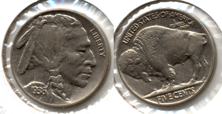 1936 Buffalo Nickel AU-50 k