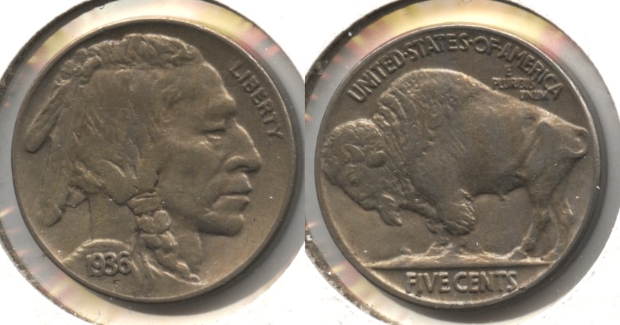 1936 Buffalo Nickel AU-50 #s