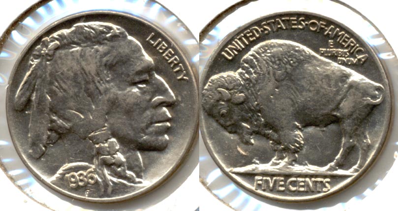 1936 Buffalo Nickel AU-58