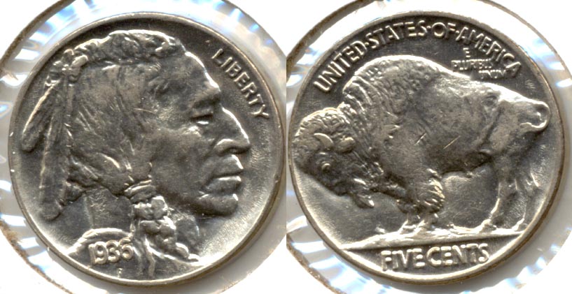 1936 Buffalo Nickel AU-58 a