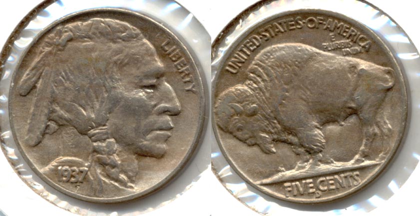 1937-D Buffalo Nickel AU-50 a