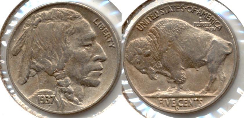 1937-D Buffalo Nickel AU-50 b