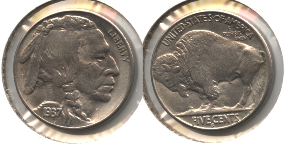 1937-S Buffalo Nickel MS-64