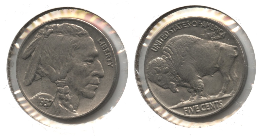 1937 Buffalo Nickel AU-50 #av