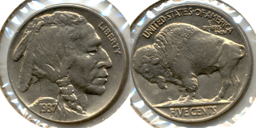 1937 Buffalo Nickel AU-50 c