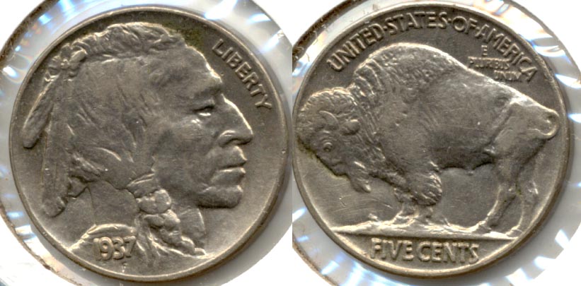 1937 Buffalo Nickel AU-50 q