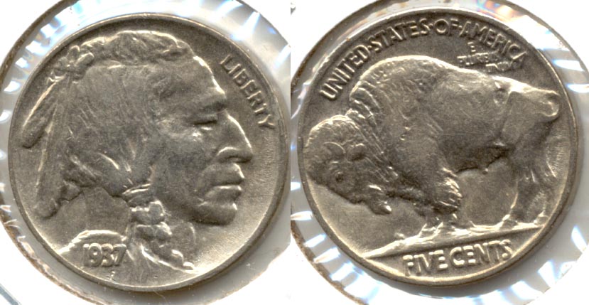 1937 Buffalo Nickel AU-50 s