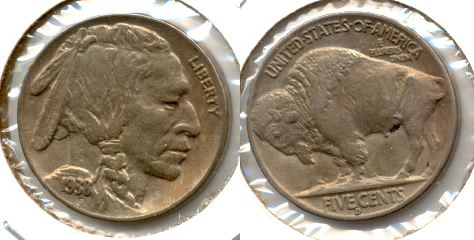 1938-D Buffalo Nickel AU-50 c