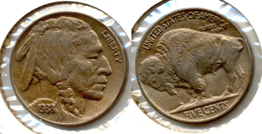 1938-D Buffalo Nickel AU-50 h