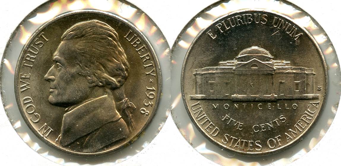1938-S Jefferson Nickel Mint State #a