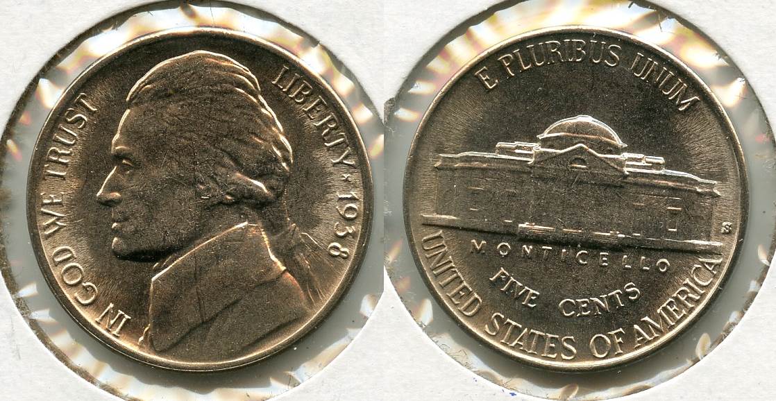 1938-S Jefferson Nickel Mint State #e