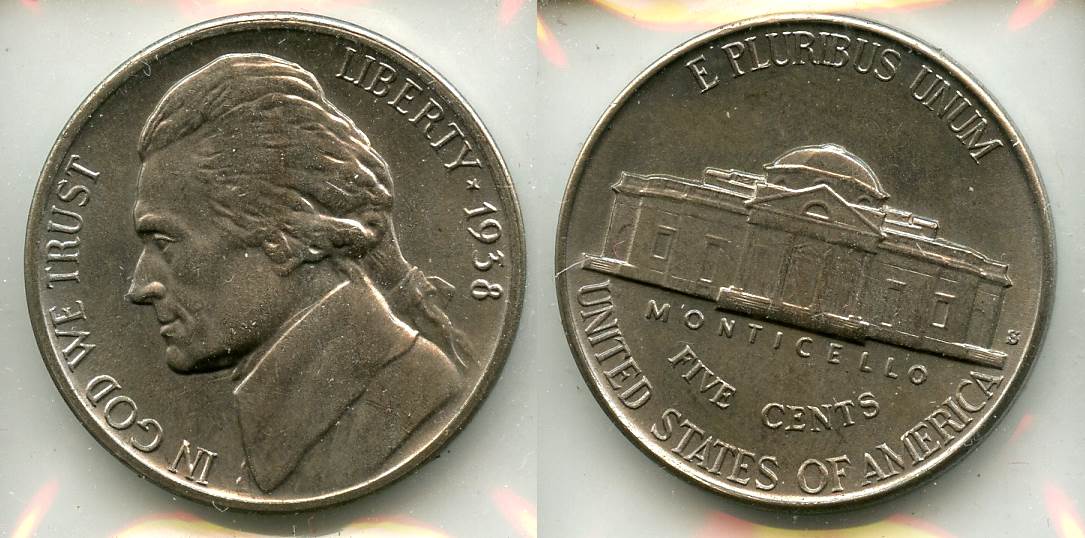 1938-S Jefferson Nickel Mint State #g