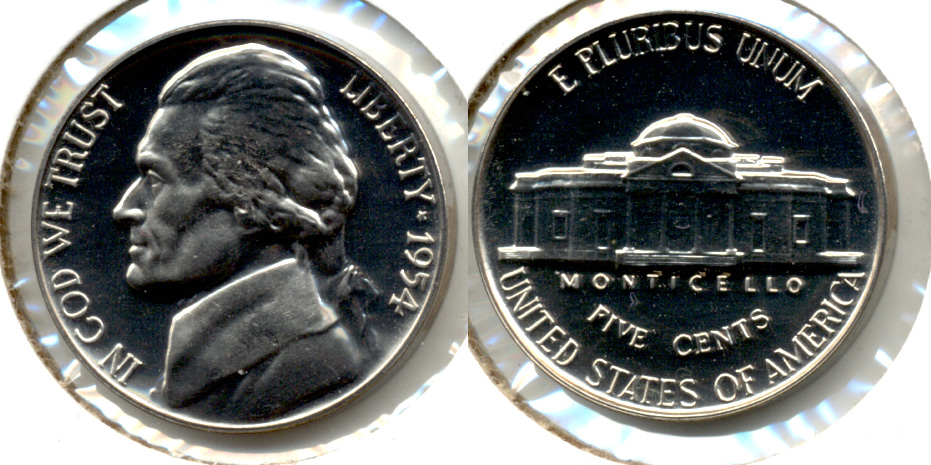 1954 Jefferson Nickel Proof-65