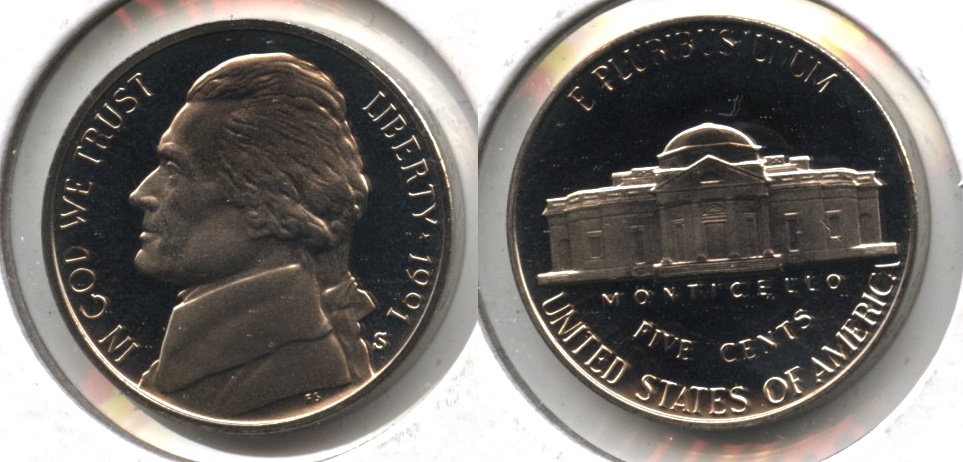 1991-S Jefferson Nickel Proof