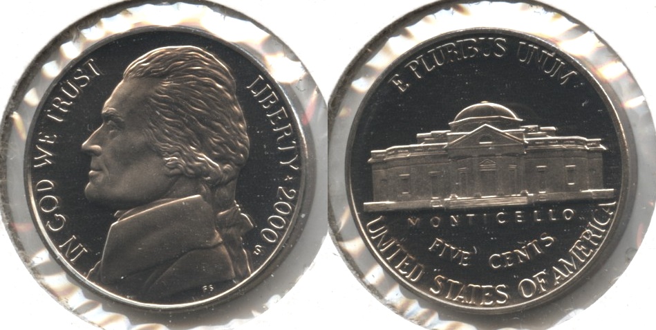2000-S Jefferson Nickel Proof