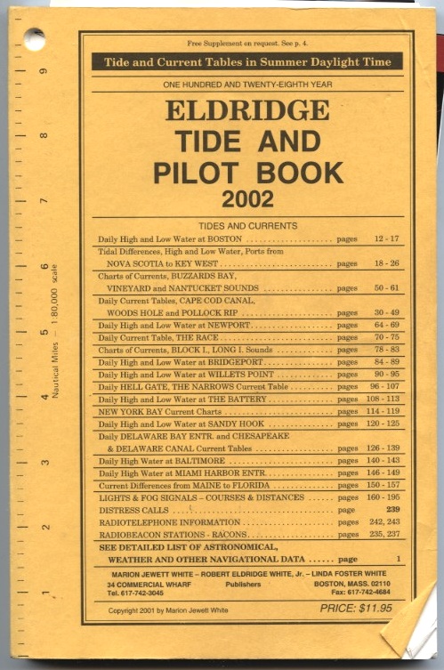 Tide and Pilot Book 2002 by Eldridge Published 2001