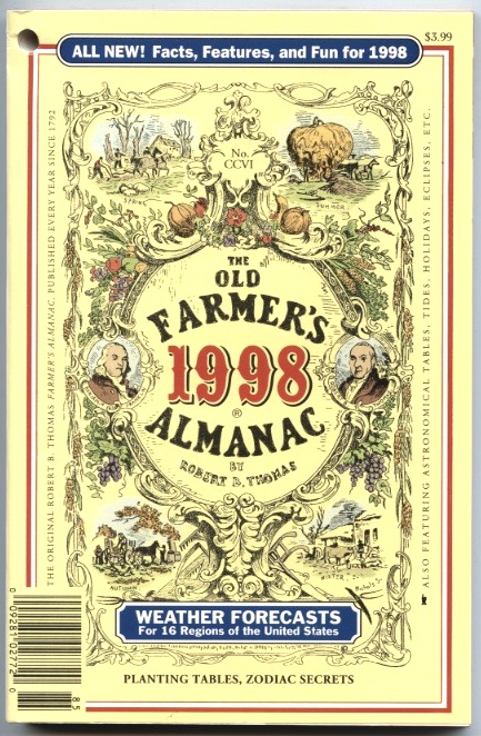 The Old Farmer's Almanac 1998 by Robert B Thomas Published 1997