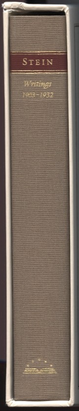 Library of America Gertrude Stein Writings 1903 - 1932