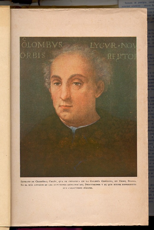 Cristobal Colon by Armando Alvarez Pedroso Published 1944 Columbus picture
