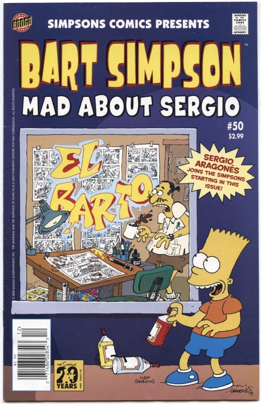 Bart Simpson Mad About Sergio by Matt Groening Published 2009