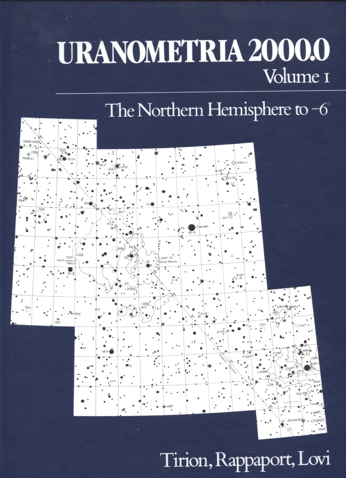 Uranometria 2000.0 The Northern Hemisphere by Tirion Rappaport and Lovi Published 1988
