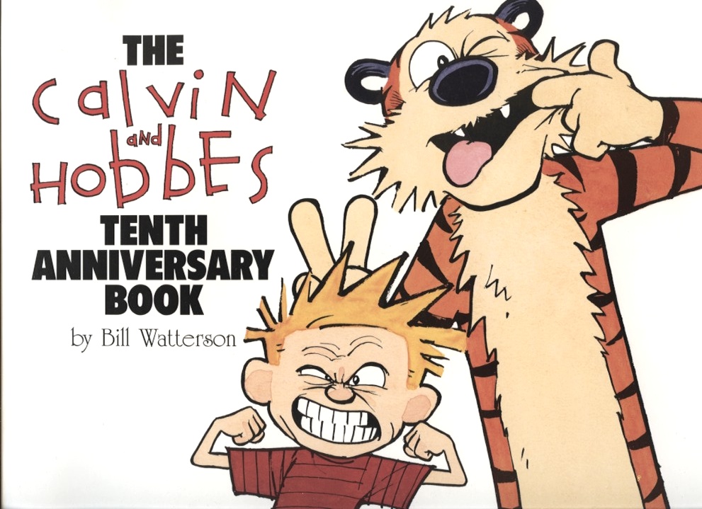 The Calvin And Hobbes Tenth Anniversary Book by Bill Watterson Published 1995
