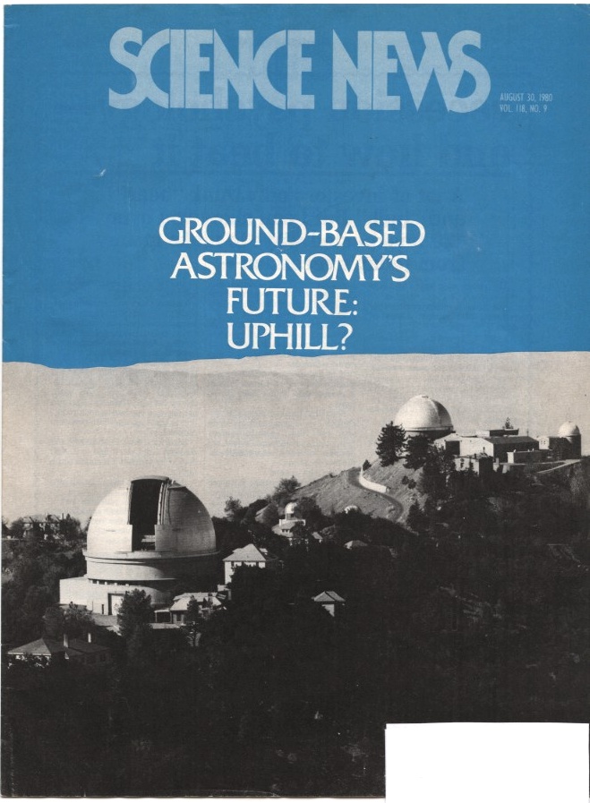 Science News August 30 1980 Space Telescopes