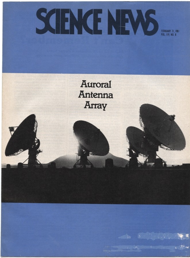 Science News February 21 1981 The Very Large Array of radio antennas in New Mexico