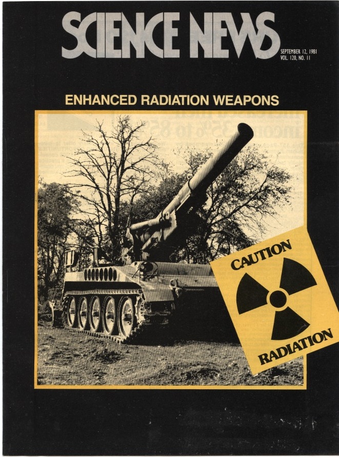Science News September 12 1981 Enhanced Radiation Weapons
