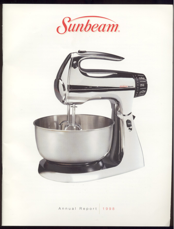 Sunbeam Oster Corporation 1998 Annual Report