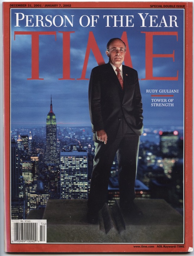 Time Person Of The Year Rudy Giuliani December 31 2001