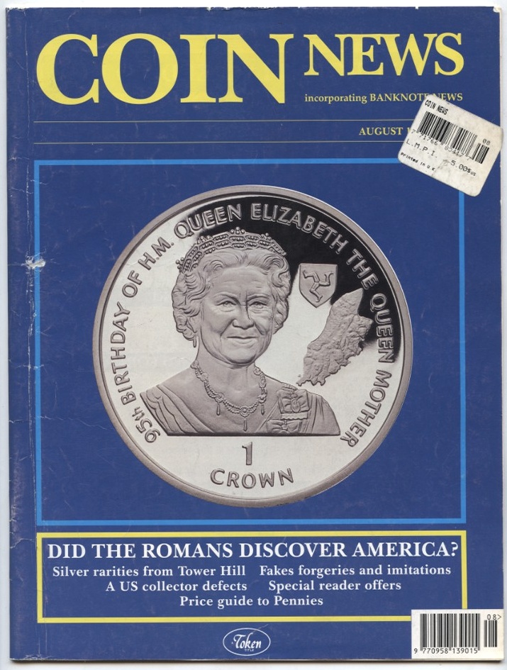 Coin News incorporating Banknote News August 1995